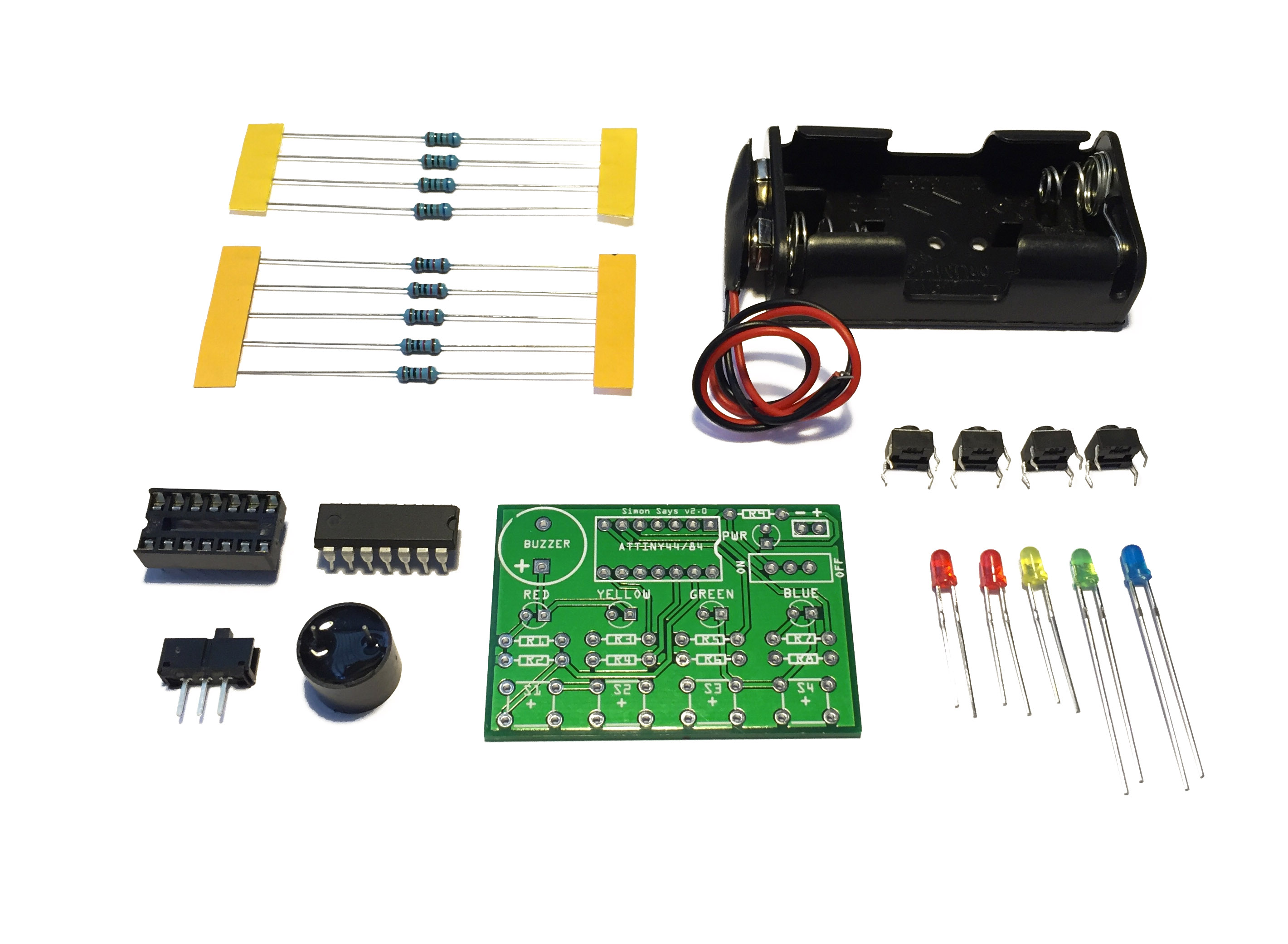 Simon Says Game Soldering Kit